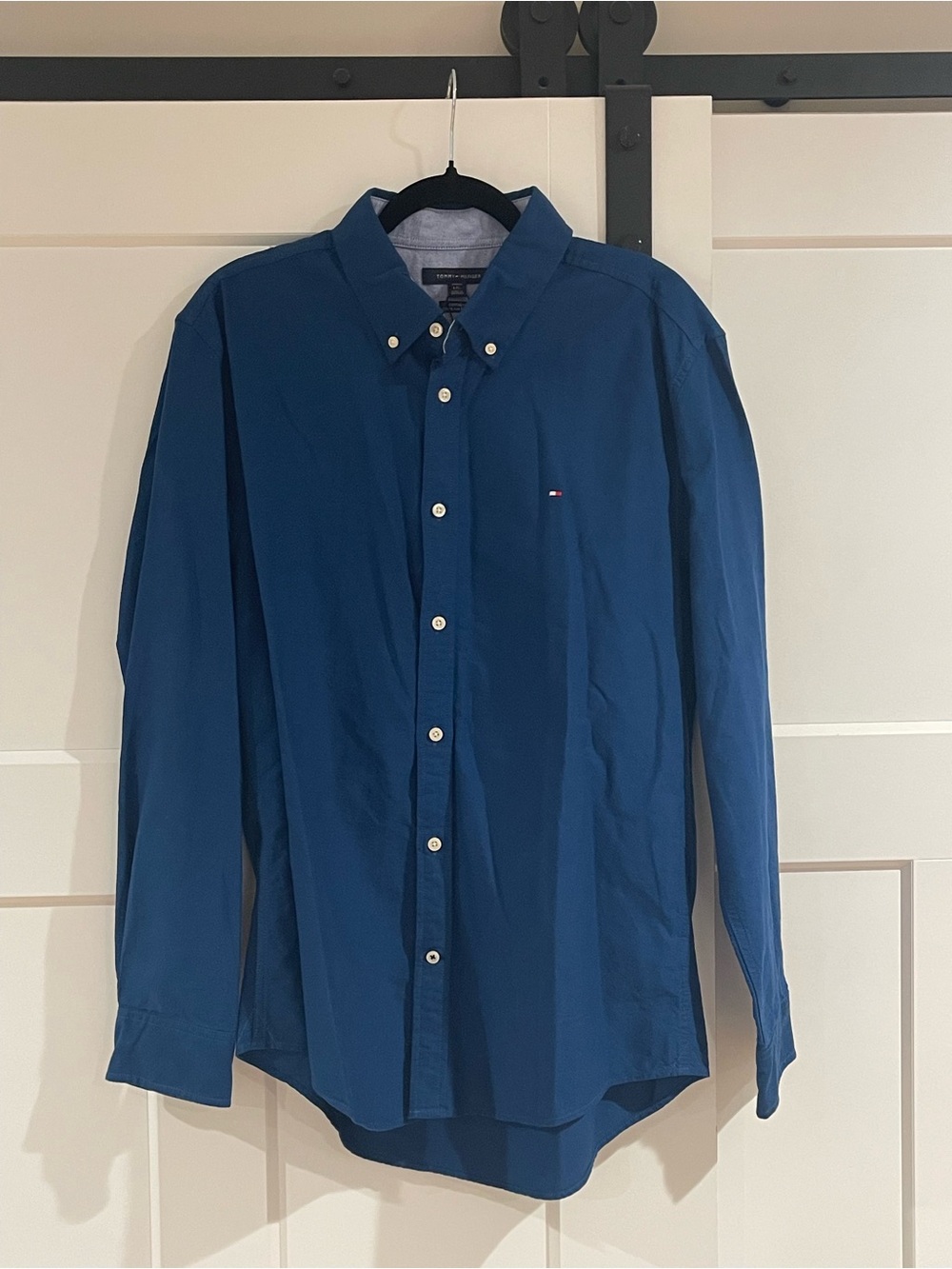 Tommy Hilfiger Men's Button-Down Shirt - Navy Blue
